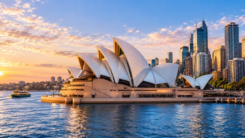 Sydney Opera House at sunset